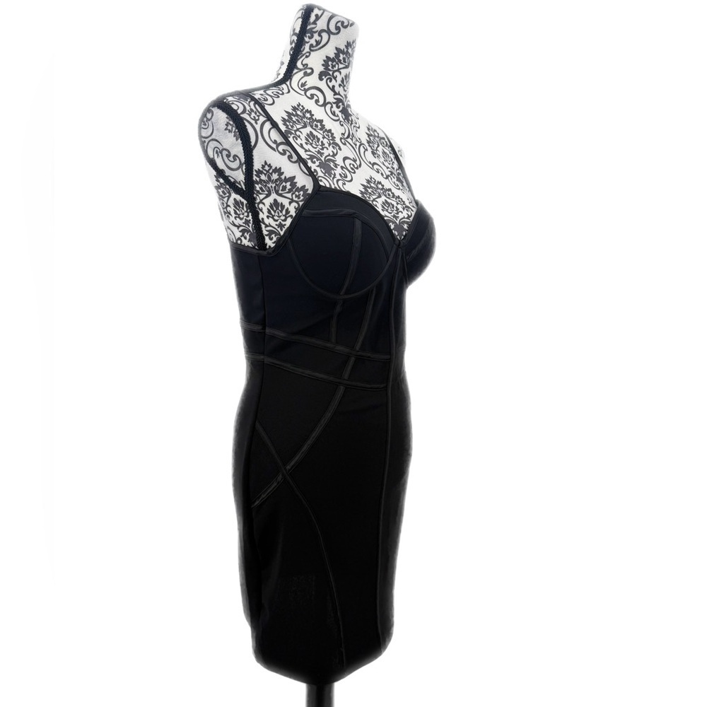 Blashe Black Corset Bustier Mini Dress Bodycon Clubwear Y2K Party Going Out Dres - Picture 5 of 12